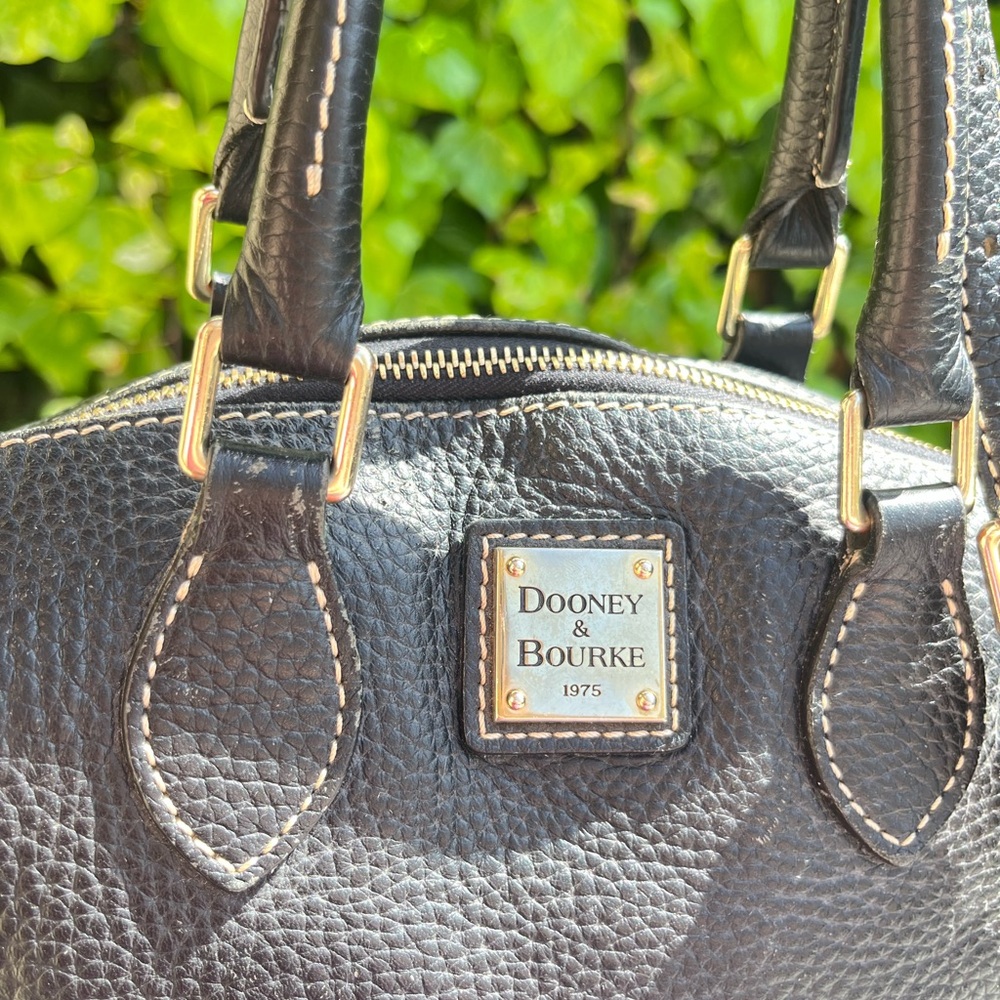 Dooney & Bourke Black GENUINE Pebbled Leather Dillen Women's Bag - Picture 4 of 16